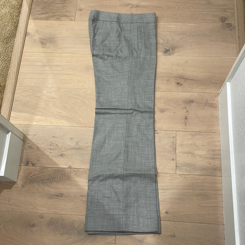 J.Crew wool cuffed trousers dress pants lined size 6 favorite fit grey